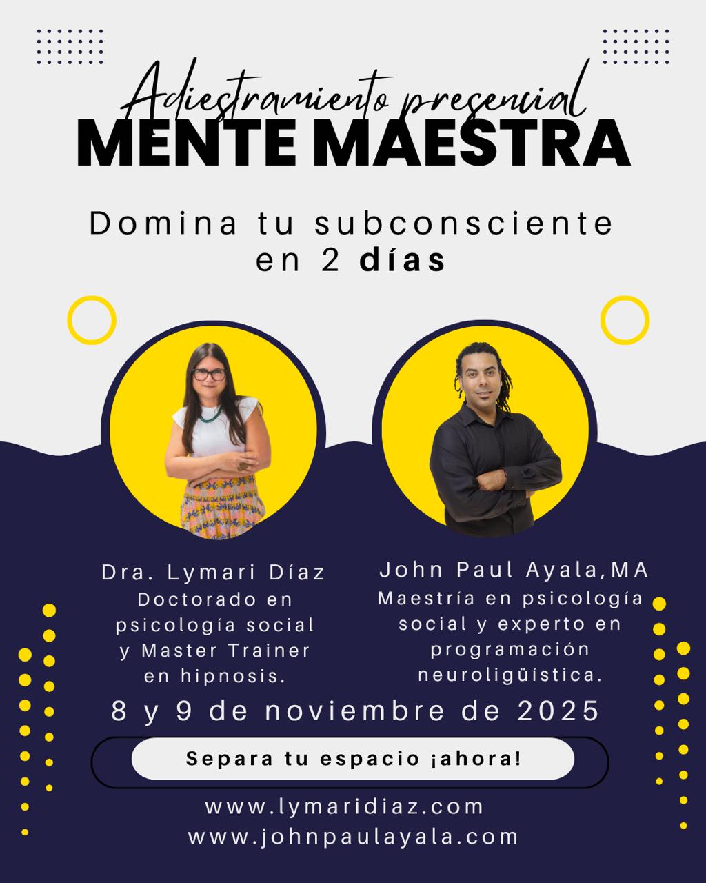 Mente maestra: Domina tu subconsciente en 2 días